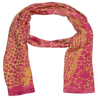  Satin Digital Print Stole -Pink